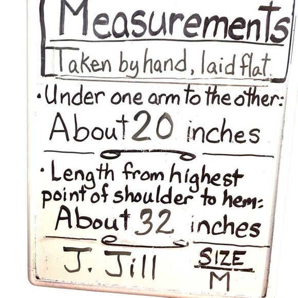 J. Jill M placed print red white blue multi floral soft tunic short sleeve - Picture 9 of 9